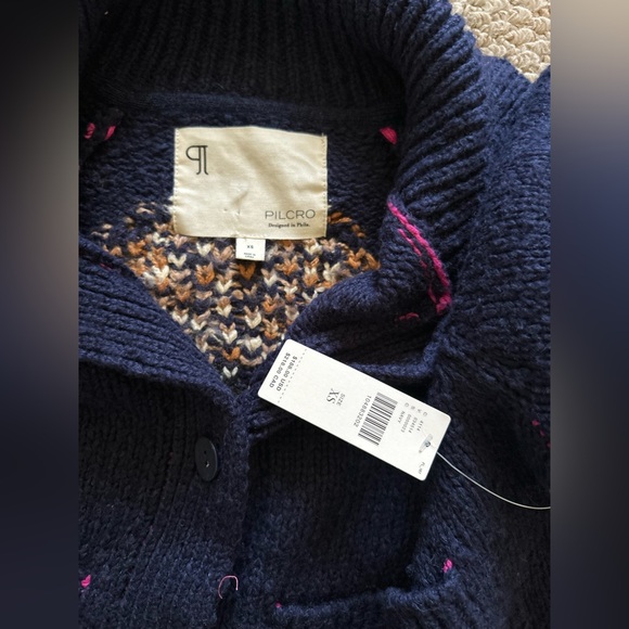 Anthropologie NWT The Jesse Dog Icon Cardigan Sweater Pilcro size XS - Picture 9 of 10